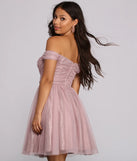 Laura Off The Shoulder Mesh Dress