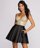 Adele Pleated Formal Dress