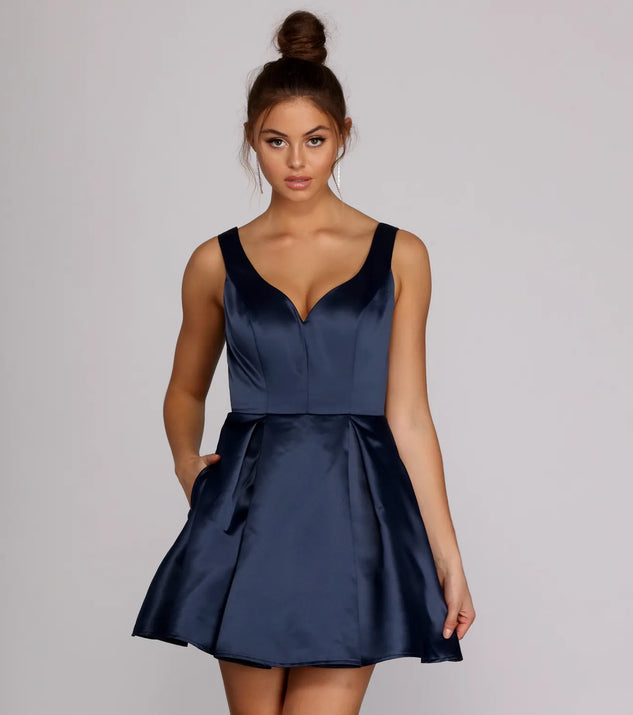 Blakely Satin Gown