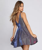 Marisa Metallic Shimmer Party Dress