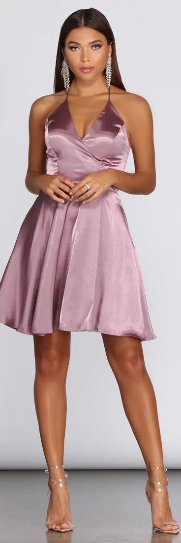 Sandy Halter Formal Dress