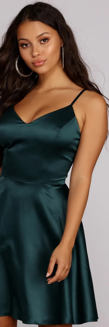 Emme Satin Party Dress