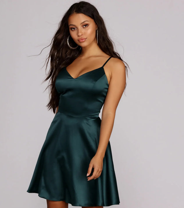 Emme Satin Party Dress
