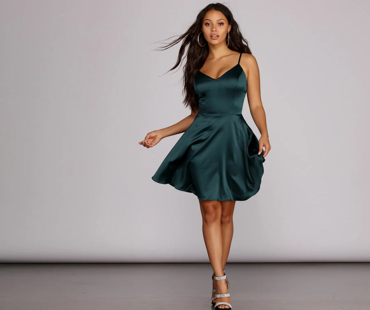 Ellen Formal Satin Dress main image 1