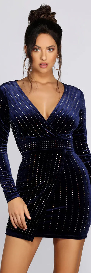 Alexa Velvet Wrap Dress