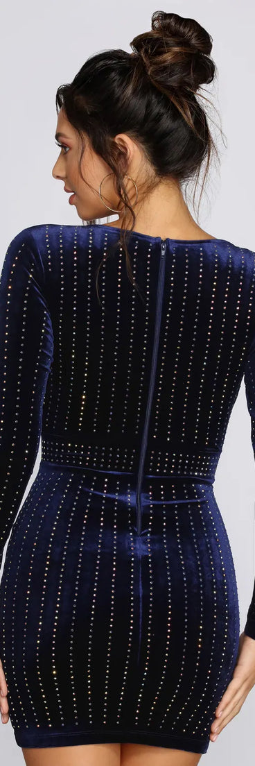 Alexa Velvet Wrap Dress