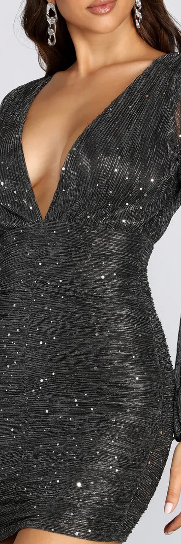 Kayden Sequin Glitter Party Dress