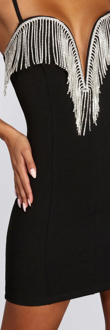 Gia Rhinestone Mini Dress