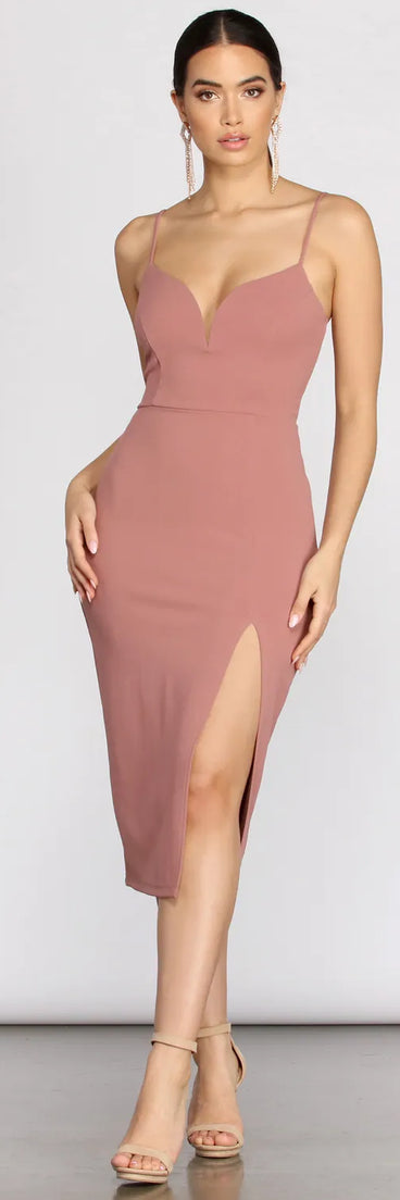 Candace Crepe Midi Dress