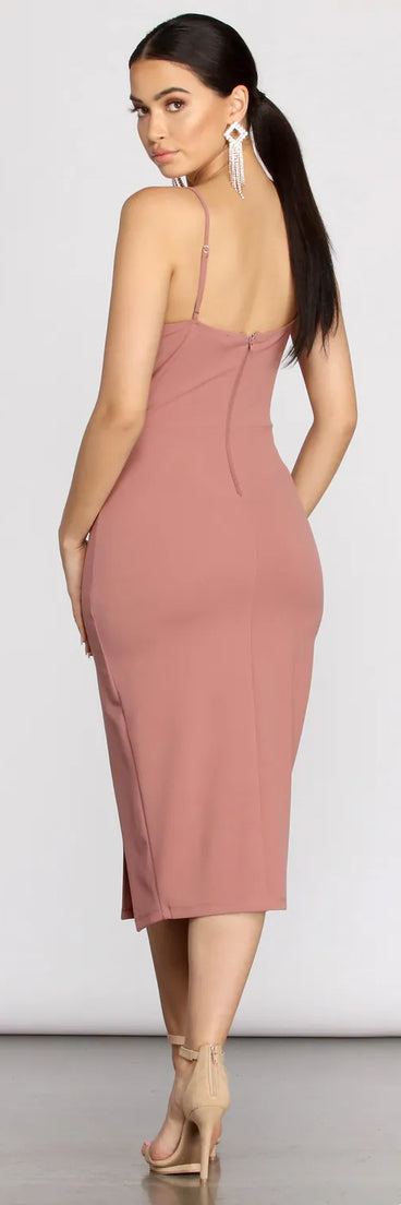 Candace Crepe Midi Dress