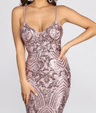Sandra Sequin Midi Dress
