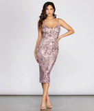 Sandra Sequin Midi Dress