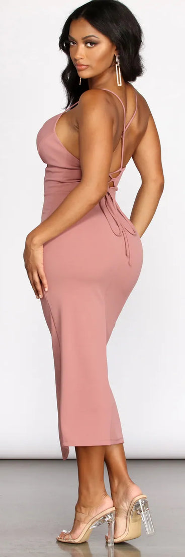 Kateri Crepe Midi Dress