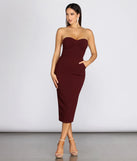 Lyla Formal Crepe Midi Dress