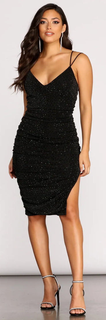 Gwen Heat Stone Midi Dress