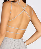 Candice Glitter Heat Stone Mini Dress