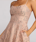 Angela Glitter Lace Party Dress