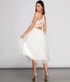 Olivia Eyelash Lace Tulle Party Dress