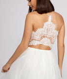 Olivia Eyelash Lace Tulle Party Dress