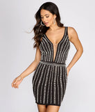 Seraphina Formal Pearl Mini Dress