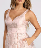 Heather Formal Floral Burnout Organza Party Dress