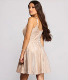 Mona Formal Woven Glitter Party Dress