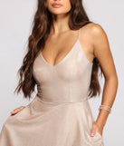 Mona Formal Woven Glitter Party Dress