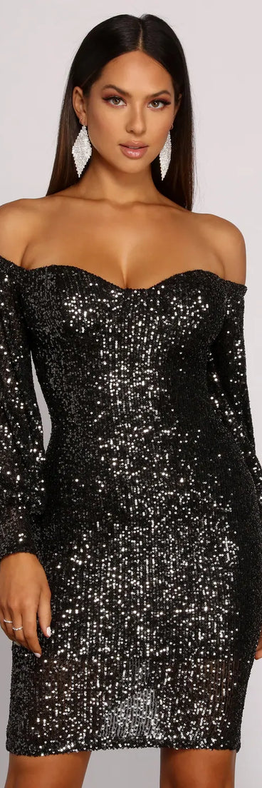 Lara Formal Sequin Mini Dress