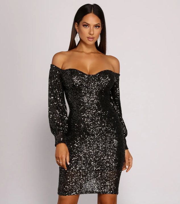 Lara Formal Sequin Mini Dress