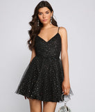 Mia Sequin Tulle Party Dress