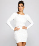 Sydney Formal Sequin Scroll Mini Dress