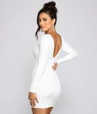 Sydney Formal Sequin Scroll Mini Dress