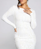 Sydney Formal Sequin Scroll Mini Dress