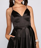 Ellery Formal Satin And Lace Party Dress