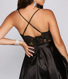 Ellery Formal Satin And Lace Party Dress