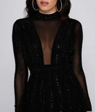 Amelia Rhinestone Mesh Bodycon Dress
