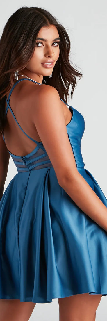 Dasha Formal Satin Party Dress