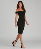 Quinn Formal Off The Shoulder Midi Dress