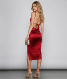 Mckenna Formal Ruched Midi Dress