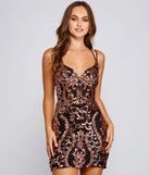 Elisa Sequin Bodycon Mini Dress
