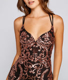 Elisa Sequin Bodycon Mini Dress