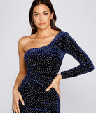 Laurie Rhinestone Velvet Mini Dress