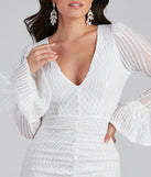 Own the evening in the Paola Feather Trim Sequin Bodycon Dress in white, a summer cocktail dress perfect for rooftop parties and stylish soirées.