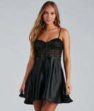 Irie Formal Sequin And Satin Party Dress