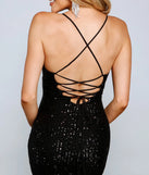 Lyla Sequin Mesh Mini Dress