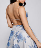 Vivi Formal Foiled Woven Glitter Party Dress