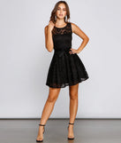 Violetta Formal Glitter And Lace Party Dress