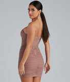 Desi Heatstone Corset Mini Party Dress