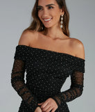 Aliya Formal Heatstone Ruched Bodycon