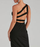 Summer Crepe One-Shoulder Midi Party Dress